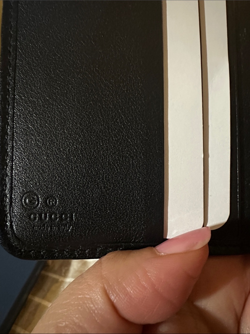 Gucci Black Embossed Leather Zip Around Wallet - Picture 11 of 16
